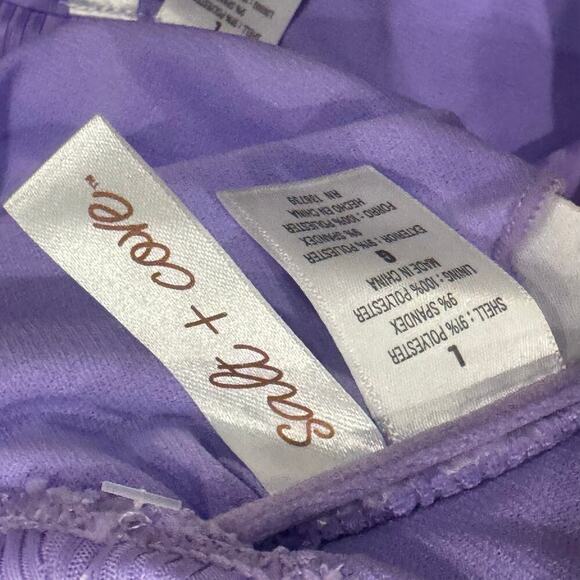 Salt & Cove Juniors Ribbed Square-Neck Bikini Swim Set Size L NWT - Picture 8 of 11